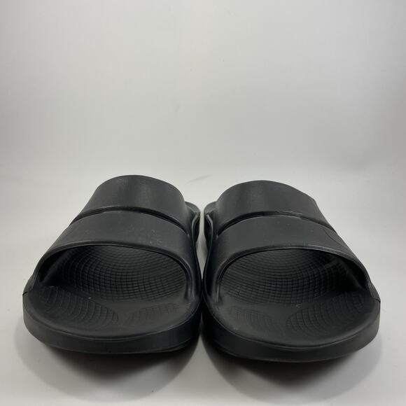 Oofos Ooahh Slide Sandals Mens Size 9 Black Comfort Recovery Shoes, Womens 11 main image 5